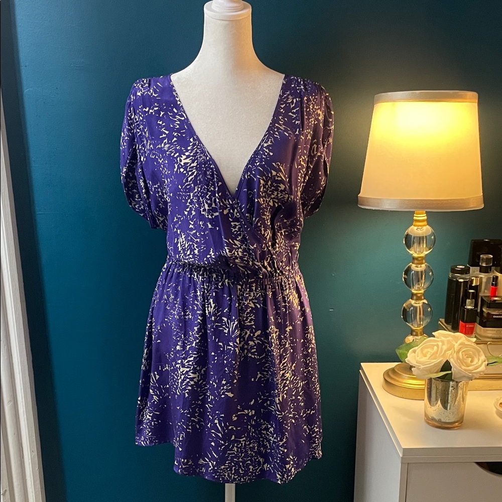 Kimchi Blue Purple Floral Mini Dress